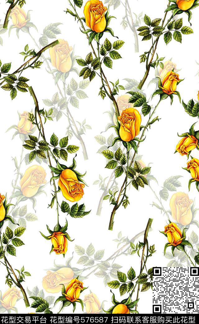 窗帘布女装连衣裙数码印花数码印花华亿平台下载（图片编号: 576587） - 瓦栏（Walan）