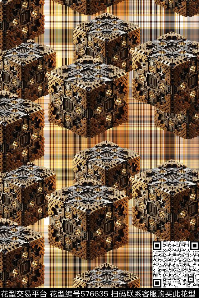 几何数码印花华亿平台下载（图片编号: 576635） - 瓦栏（Walan）