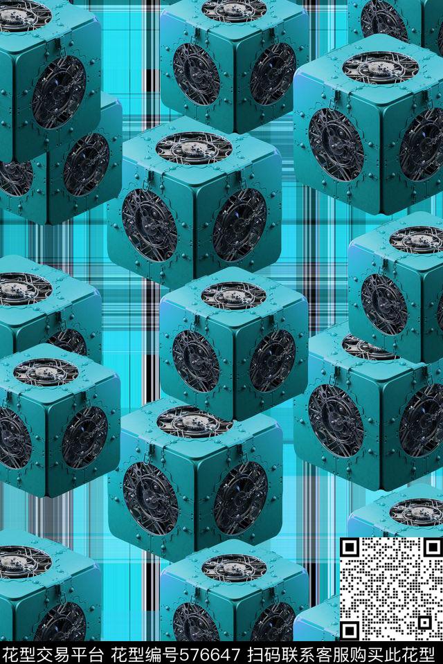 几何数码印花华亿平台下载（图片编号: 576647） - 瓦栏（Walan）