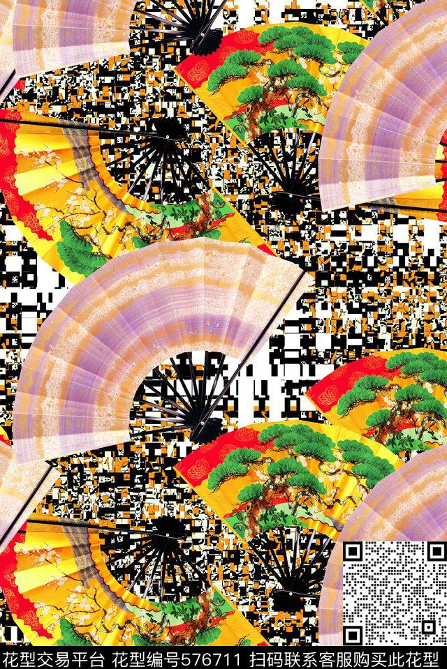 中国风数码印花华亿平台下载（图片编号: 576711） - 瓦栏（Walan）