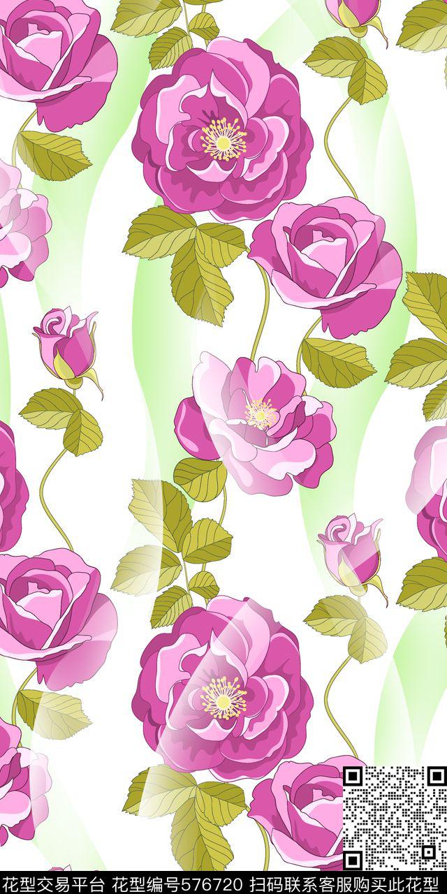 大牌渐变纹理女装衬衫传统印花华亿平台下载（图片编号: 576720） - 瓦栏（Walan）