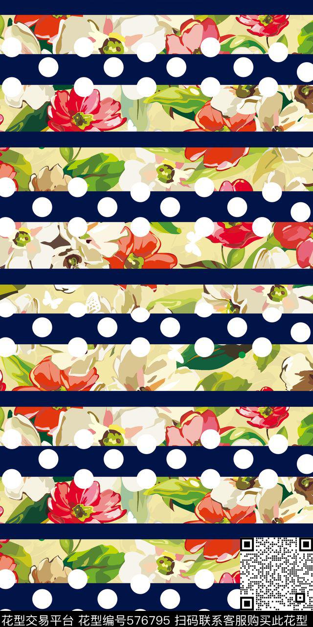 波点大牌女装衬衫传统印花华亿平台下载（图片编号: 576795） - 瓦栏（Walan）