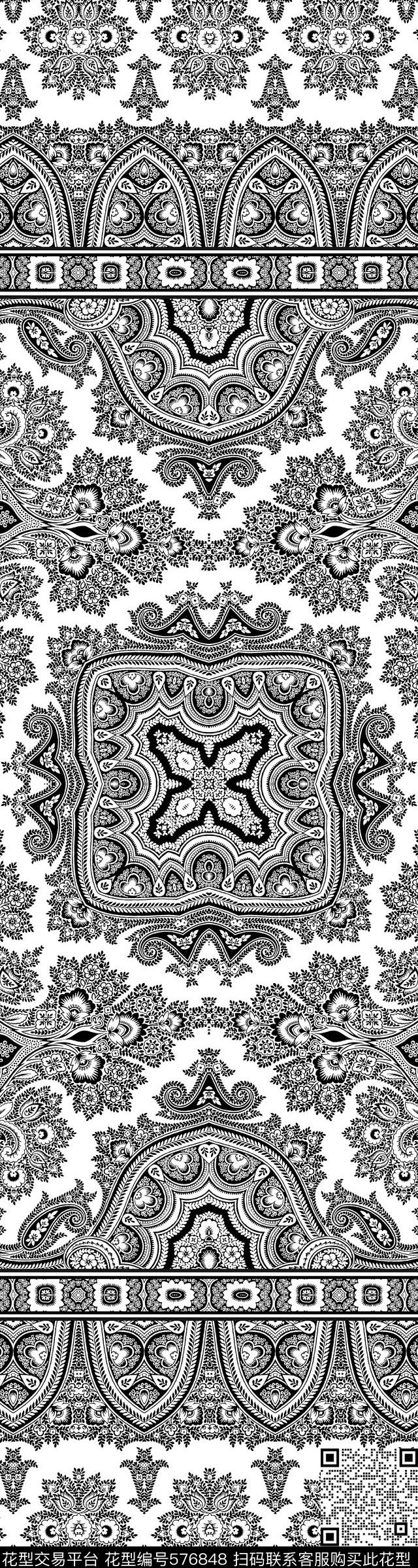 复古花边欧式传统印花华亿平台下载（图片编号: 576848） - 瓦栏（Walan）