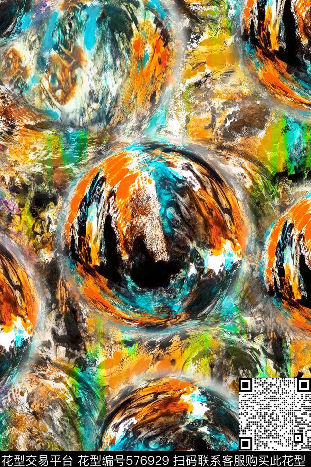 风景潮流时尚大牌油画艺术风景数码印花华亿平台下载（图片编号: 576929） - 瓦栏（Walan）