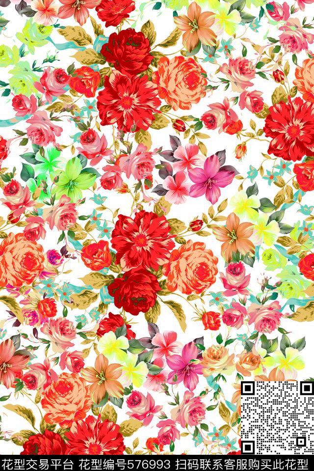 花瓣花朵花卉家纺窗帘女装家纺窗帘数码印花华亿平台下载（图片编号: 576993） - 瓦栏（Walan）