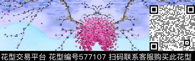 写意时尚潮流围巾数码印花华亿平台下载（图片编号: 577107） - 瓦栏（Walan）