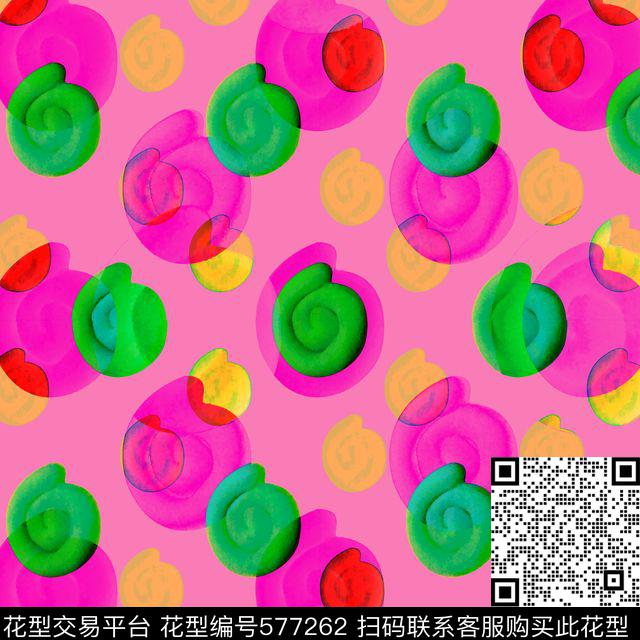 抽象几何幻想数码印花华亿平台下载（图片编号: 577262） - 瓦栏（Walan）