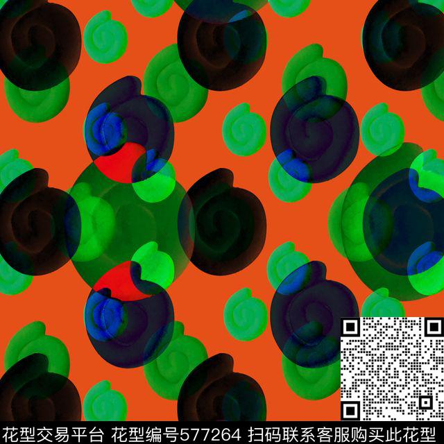 抽象几何幻想数码印花华亿平台下载（图片编号: 577264） - 瓦栏（Walan）