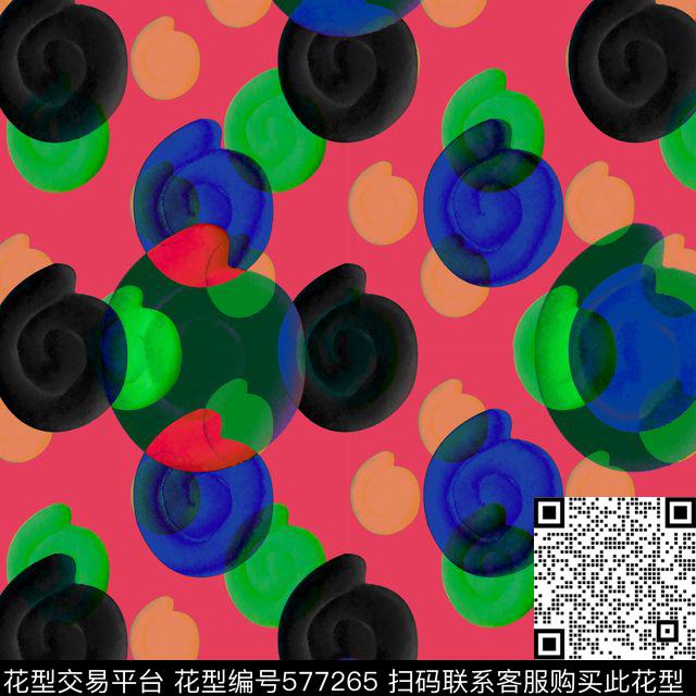 抽象几何幻想数码印花华亿平台下载（图片编号: 577265） - 瓦栏（Walan）