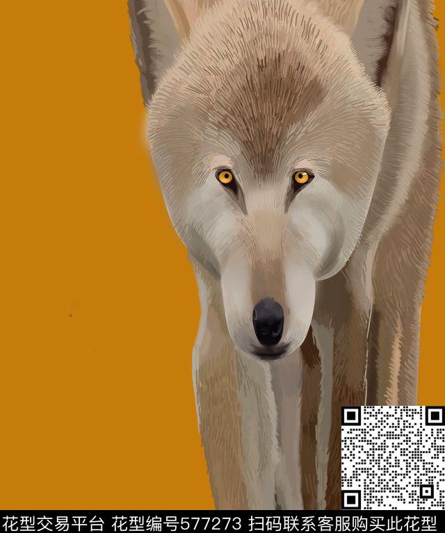 时尚狐狸纯色数码印花华亿平台下载（图片编号: 577273） - 瓦栏（Walan）
