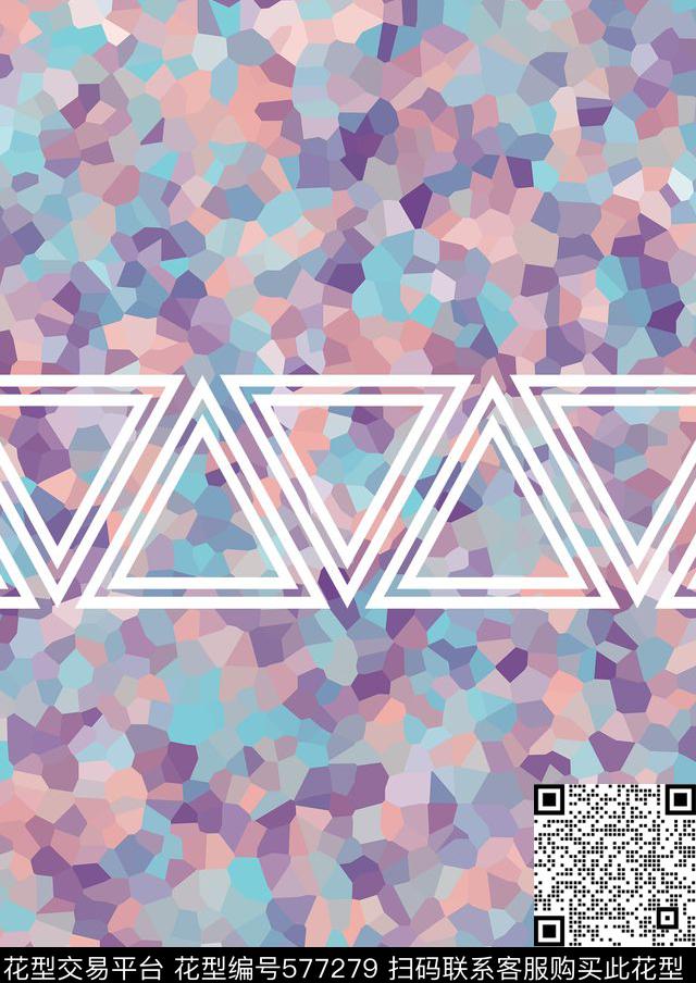 几何拼接色块传统印花华亿平台下载（图片编号: 577279） - 瓦栏（Walan）