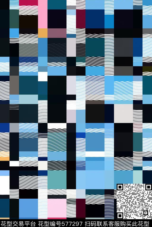 苏格兰格格子网纹传统印花华亿平台下载（图片编号: 577297） - 瓦栏（Walan）
