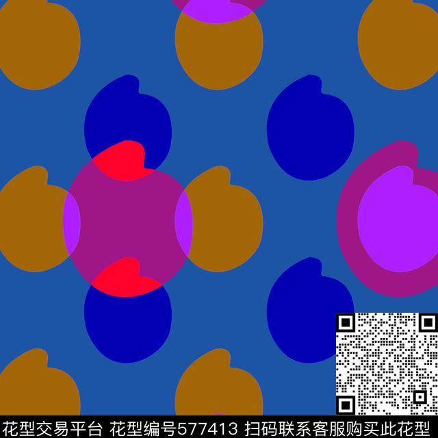 简约几何岩石传统印花华亿平台下载（图片编号: 577413） - 瓦栏（Walan）