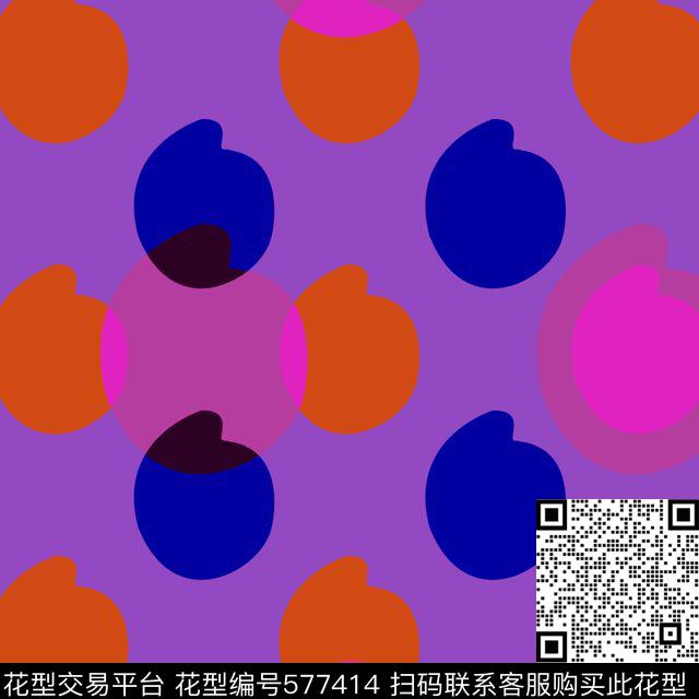 几何简约螺圈纹传统印花华亿平台下载（图片编号: 577414） - 瓦栏（Walan）