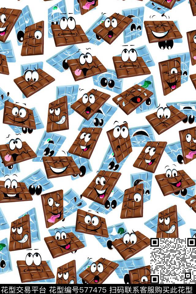 可爱卡通笑脸传统印花华亿平台下载（图片编号: 577475） - 瓦栏（Walan）