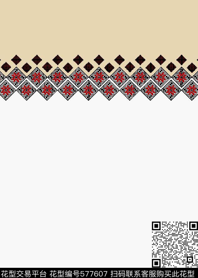 商务格型几何传统印花华亿平台下载（图片编号: 577607） - 瓦栏（Walan）