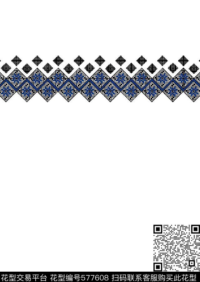 商务格型几何传统印花华亿平台下载（图片编号: 577608） - 瓦栏（Walan）