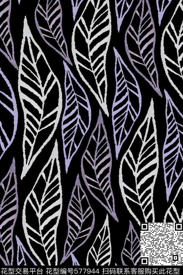 叶脉外套夹克传统印花华亿平台下载（图片编号: 577944） - 瓦栏（Walan）