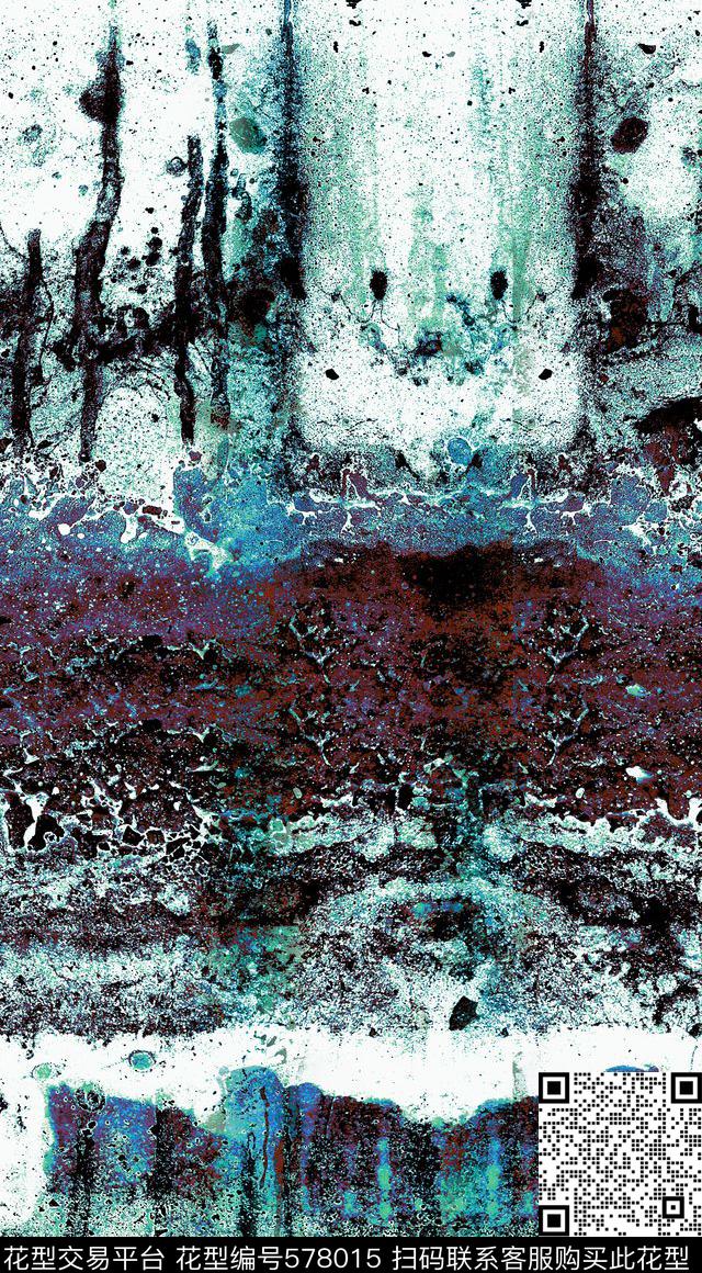 自然肌理定位印花数码印花华亿平台下载（图片编号: 578015） - 瓦栏（Walan）