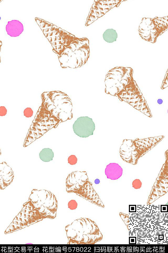 可爱波点满版传统印花华亿平台下载（图片编号: 578022） - 瓦栏（Walan）
