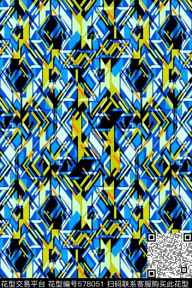几何格子几何条纹几何图形传统印花华亿平台下载（图片编号: 578051） - 瓦栏（Walan）