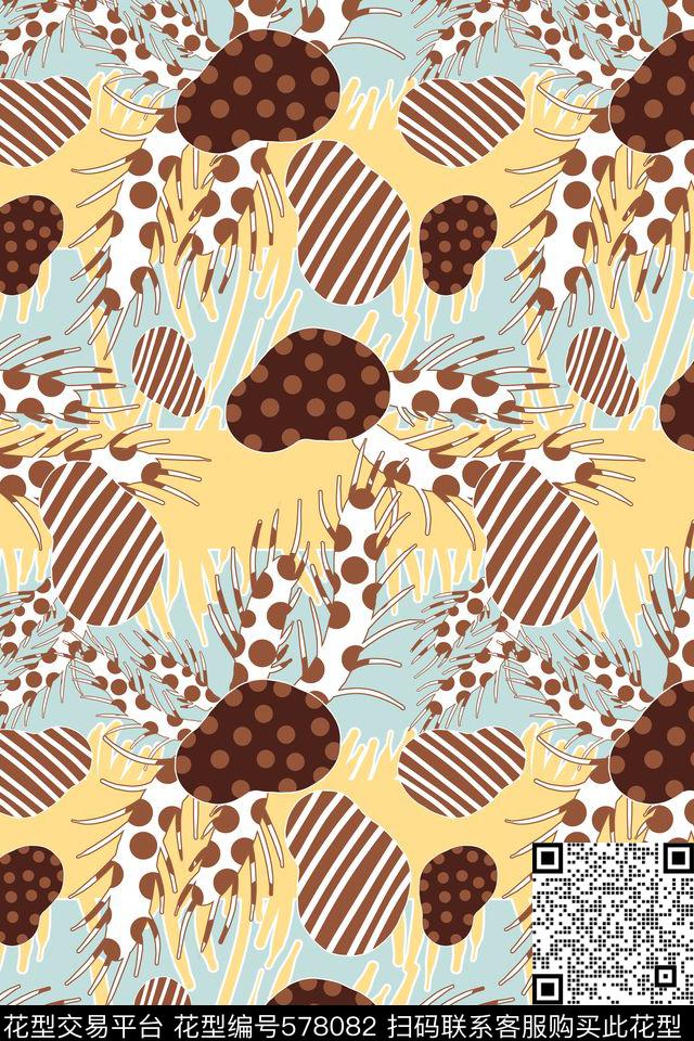 病毒创意流动传统印花华亿平台下载（图片编号: 578082） - 瓦栏（Walan）