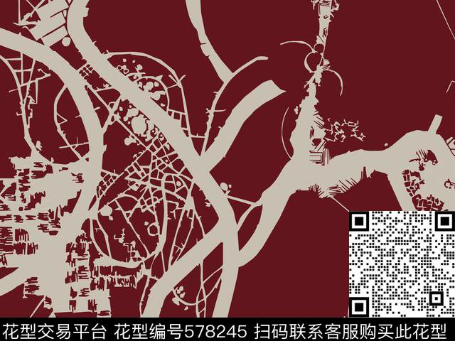 几何线条波点传统印花华亿平台下载（图片编号: 578245） - 瓦栏（Walan）