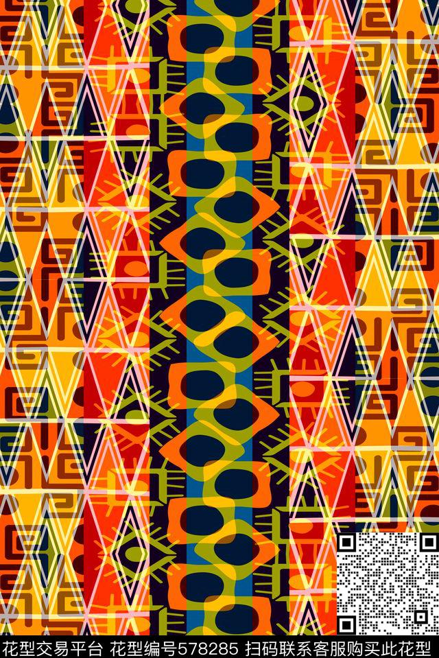 温馨几何格子几何条纹传统印花华亿平台下载（图片编号: 578285） - 瓦栏（Walan）