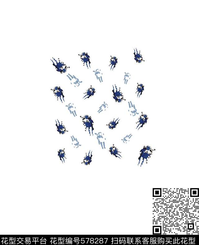 时尚休闲宇航员传统印花华亿平台下载（图片编号: 578287） - 瓦栏（Walan）