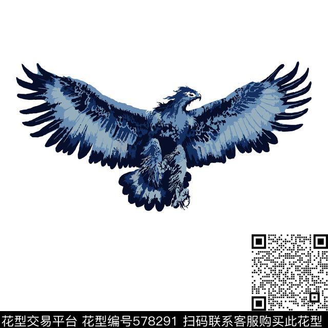 时尚休闲秃鹰传统印花华亿平台下载（图片编号: 578291） - 瓦栏（Walan）