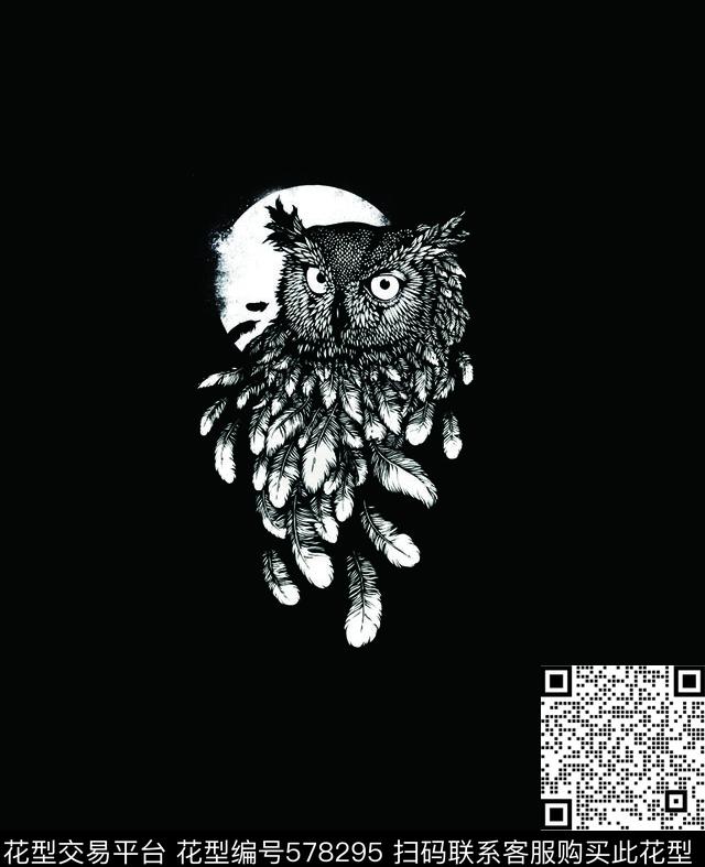 潮牌动物传统印花华亿平台下载（图片编号: 578295） - 瓦栏（Walan）