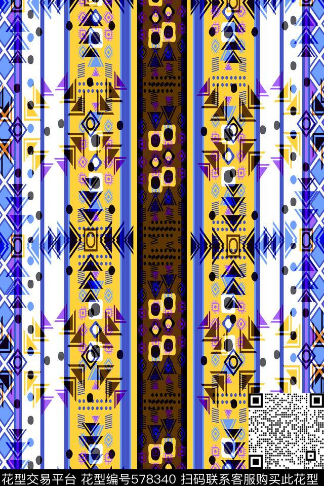 暗纹衬衣叠加传统印花华亿平台下载（图片编号: 578340） - 瓦栏（Walan）