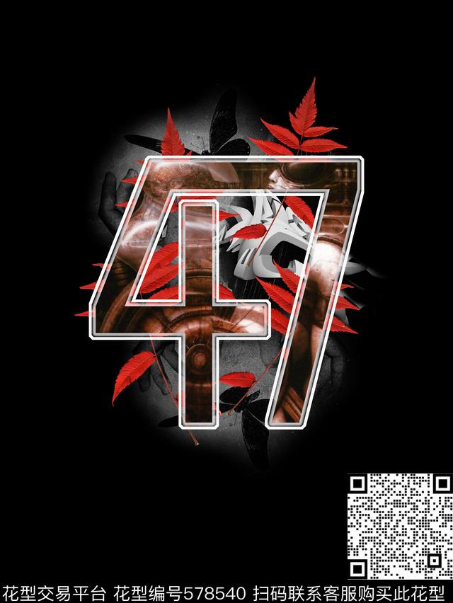 流行时尚枫叶47数字数码印花华亿平台下载（图片编号: 578540） - 瓦栏（Walan）