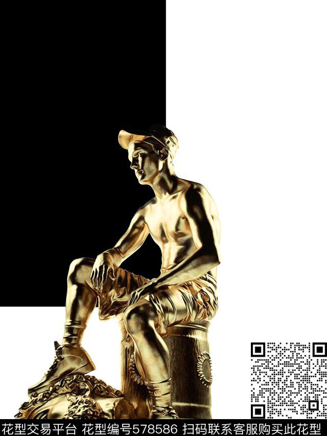 哥特暗黑石膏数码印花华亿平台下载（图片编号: 578586） - 瓦栏（Walan）