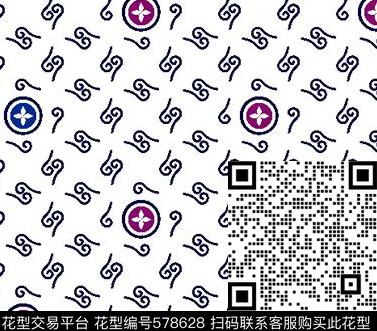 休闲复古圆形几何传统印花华亿平台下载（图片编号: 578628） - 瓦栏（Walan）