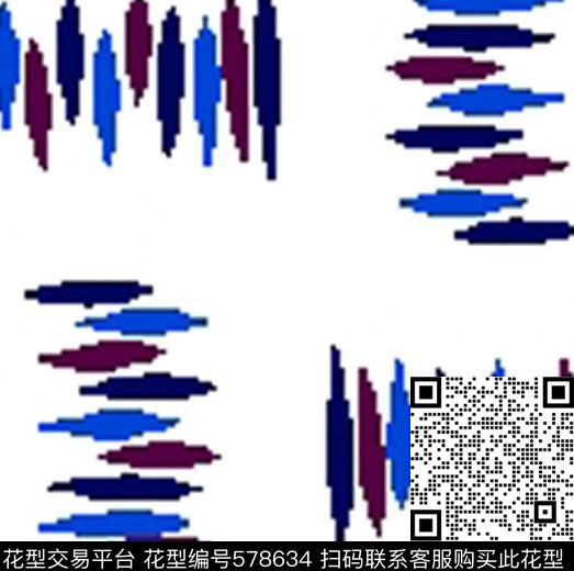 休闲格纹撞色数码印花华亿平台下载（图片编号: 578634） - 瓦栏（Walan）
