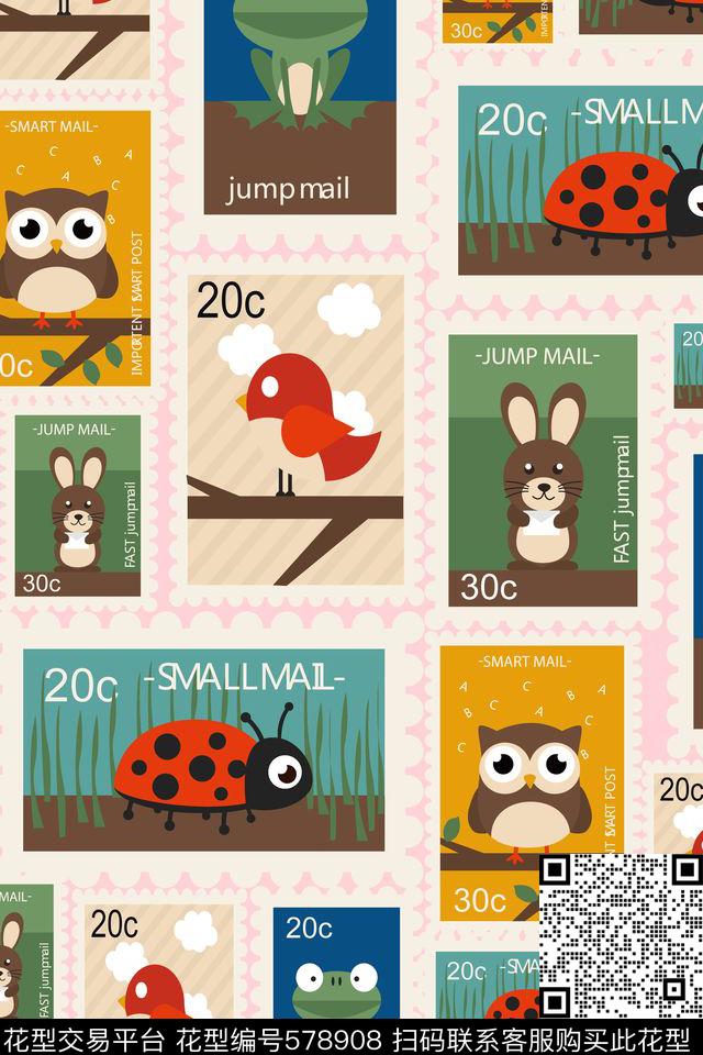 趣味流行时尚卡通趣味传统印花华亿平台下载（图片编号: 578908） - 瓦栏（Walan）