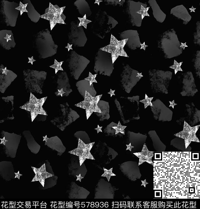 我来几何星星星空传统印花华亿平台下载（图片编号: 578936） - 瓦栏（Walan）