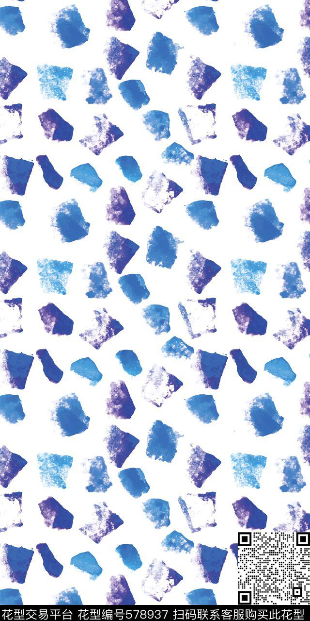 机理笔触墨迹传统印花华亿平台下载（图片编号: 578937） - 瓦栏（Walan）