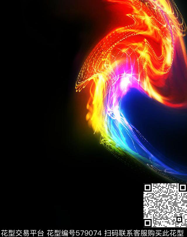 胸前独幅数码华亿平台时尚泳装数码印花华亿平台下载（图片编号: 579074） - 瓦栏（Walan）