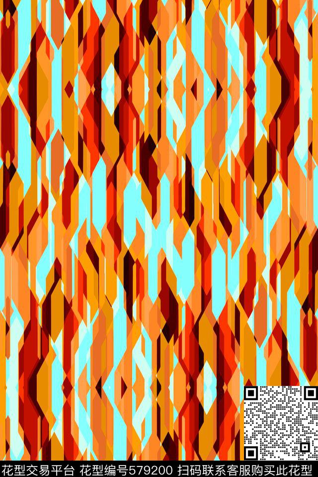 几何格子格子衫几何图形传统印花华亿平台下载（图片编号: 579200） - 瓦栏（Walan）