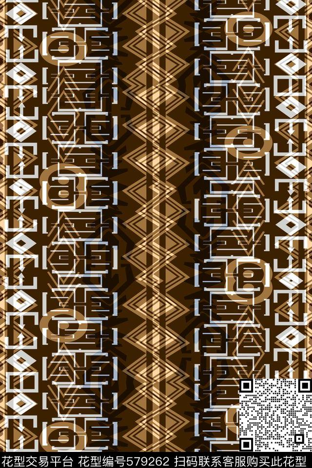 几何格子格子衫几何拼图传统印花华亿平台下载（图片编号: 579262） - 瓦栏（Walan）