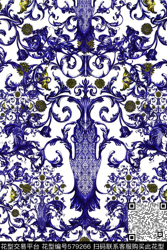 沙发布艺四方连续抽象几何数码印花华亿平台下载（图片编号: 579266） - 瓦栏（Walan）