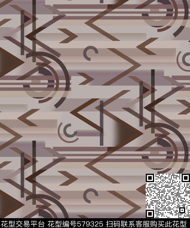 大牌数码抽象几何几何艺术数码印花华亿平台下载（图片编号: 579325） - 瓦栏（Walan）
