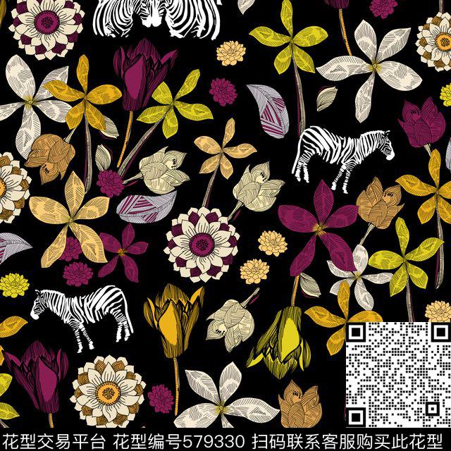 卡通趣味传统印花华亿平台下载（图片编号: 579330） - 瓦栏（Walan）