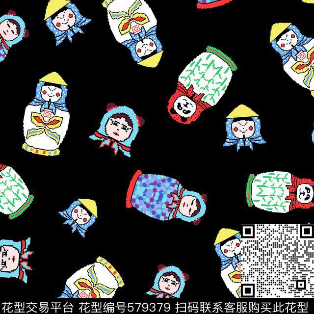 卡通趣味传统印花华亿平台下载（图片编号: 579379） - 瓦栏（Walan）