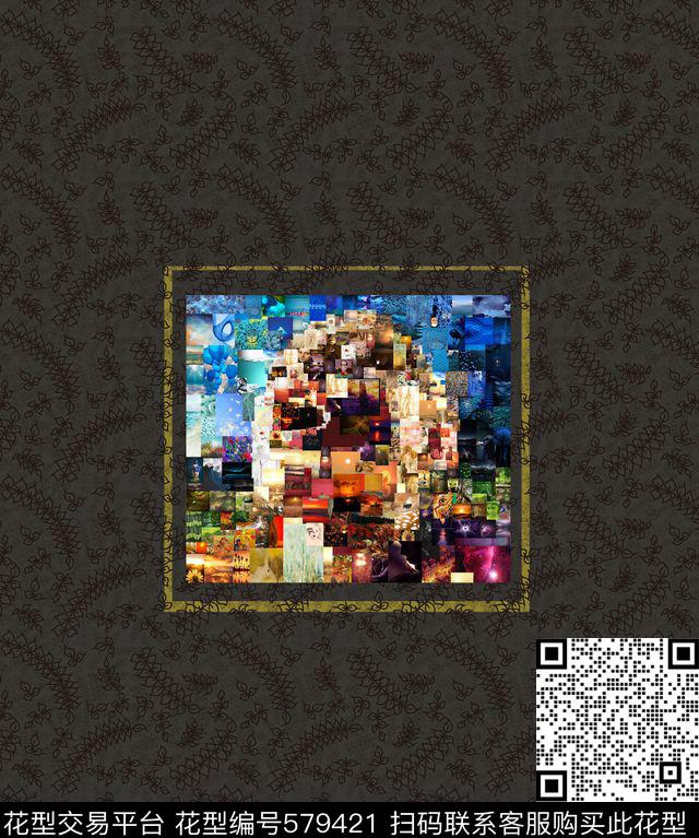 流行图像花卉数码印花华亿平台下载（图片编号: 579421） - 瓦栏（Walan）