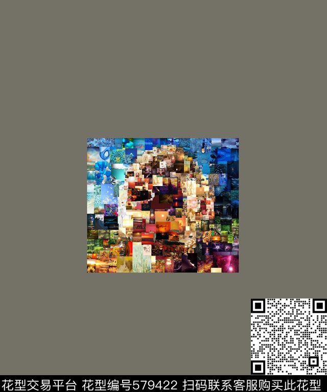 流行图像花卉数码印花华亿平台下载（图片编号: 579422） - 瓦栏（Walan）
