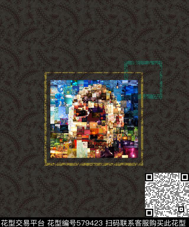 流行图像花卉数码印花华亿平台下载（图片编号: 579423） - 瓦栏（Walan）