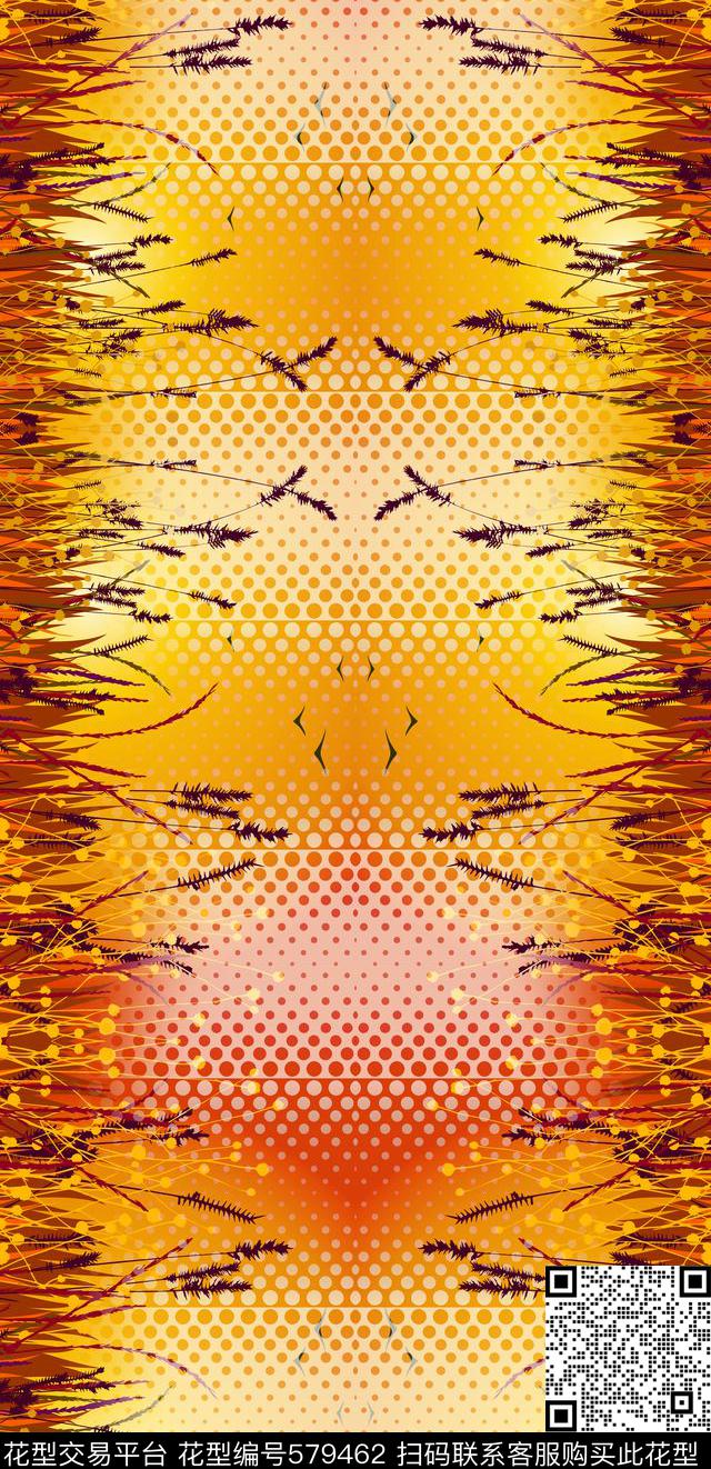 风景清新花卉花卉传统印花华亿平台下载（图片编号: 579462） - 瓦栏（Walan）